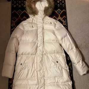 Ralph Lauren Down Quilted Puffer Parka Coat Jacket In Excellent Condition